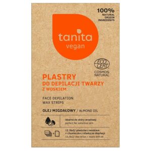 Tanita Vegan Face Wax Strips, kylmävahaliuskat kasvoille 12kpl