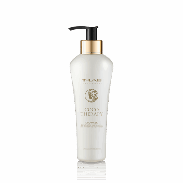 T-LAB Coco Therapy Duo Mask, hiusnaamio käsitellyille ja vaurioituneille hiuksille