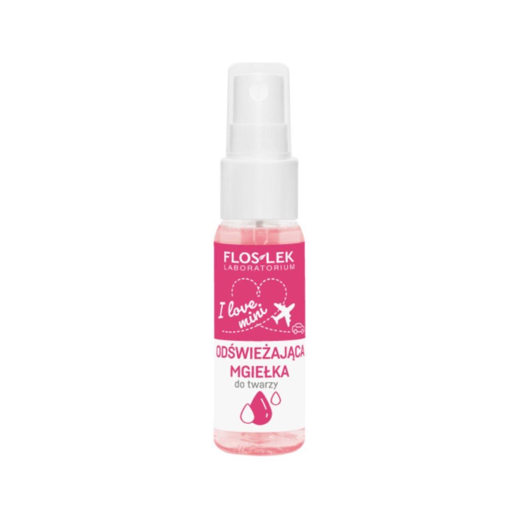 Floslek I Love Mini Refreshing Face Mist 30ml, kasvovesi matkakoko