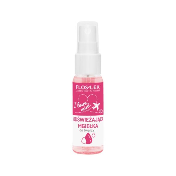 Floslek I Love Mini Refreshing Face Mist 30ml, kasvovesi matkakoko