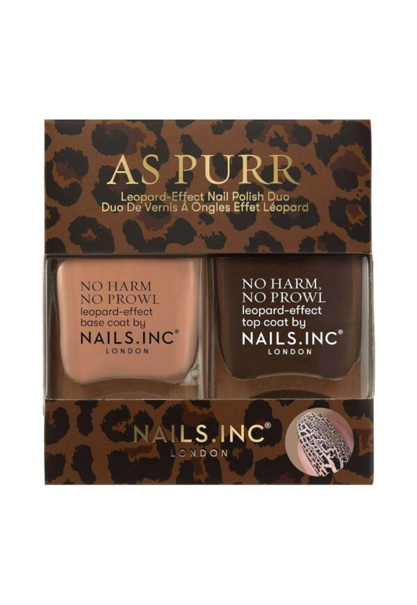 NailsInc Duo Set As Purr, kynsilakkaduo