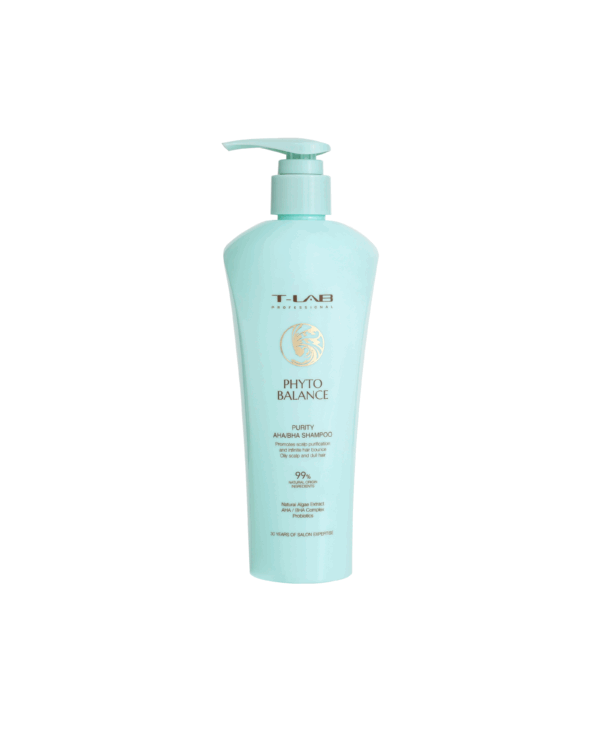 T-LAB Phyto Balance Purity AHA/BHA Shampoo -shampoo rasvoittuvalle hiuspohjalle 300ml