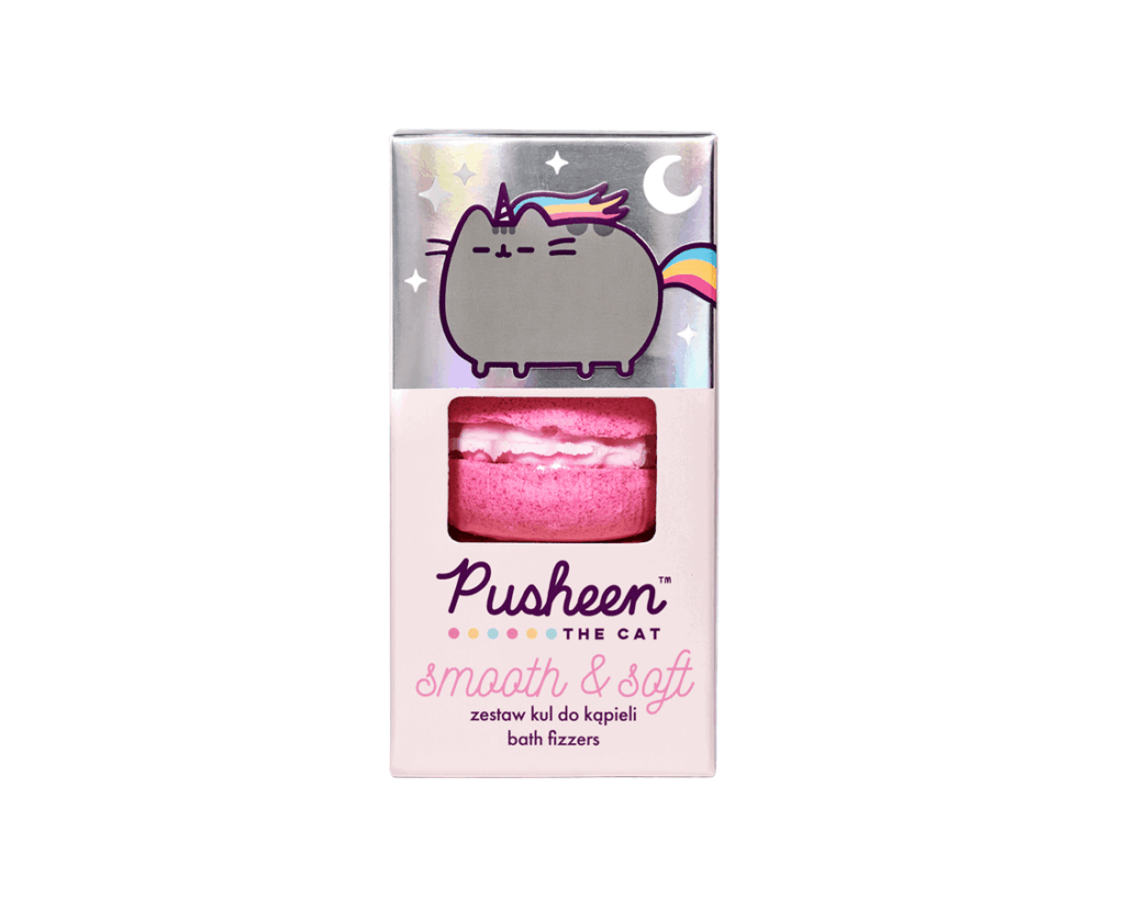 AURA Pusheen Smooth & Soft Bath Fizzers 3x50g