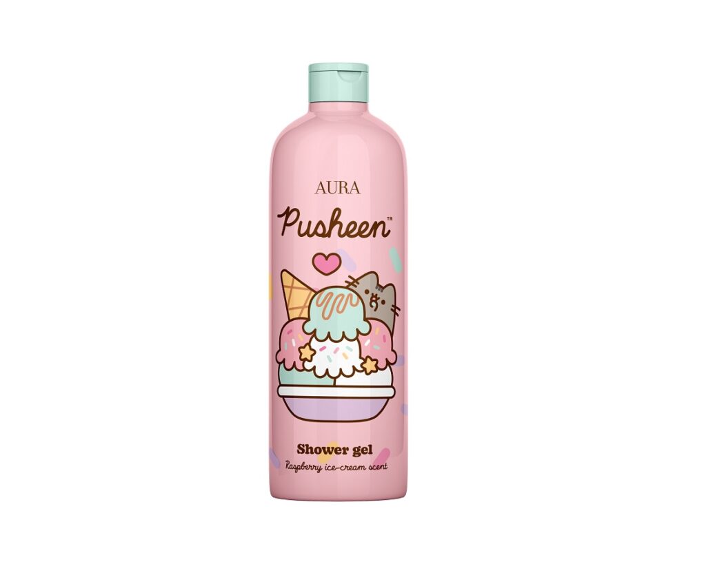 AURA Pusheen Raspberry Ice Cream Suihkugeeli 500ml