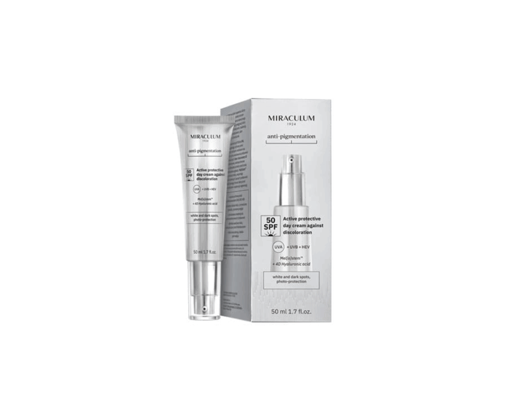 Miraculum Anti-Pigmentation Active Prot. Day Cream against discoloration SPF50 50ml, heleyttävä ja suojaava päivävoide