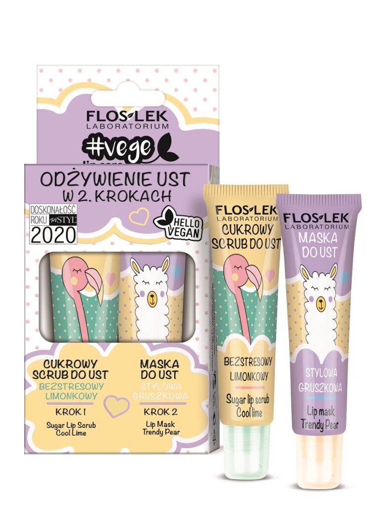 Floslek Lip Nourishment In 2 Steps, huulikuorinta ja huulivoide