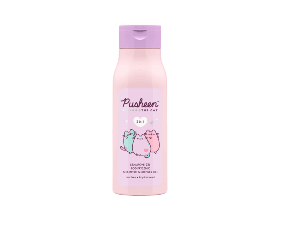 AURA Pusheen Raspberry Shampoo & Suihkugeeli 400ml