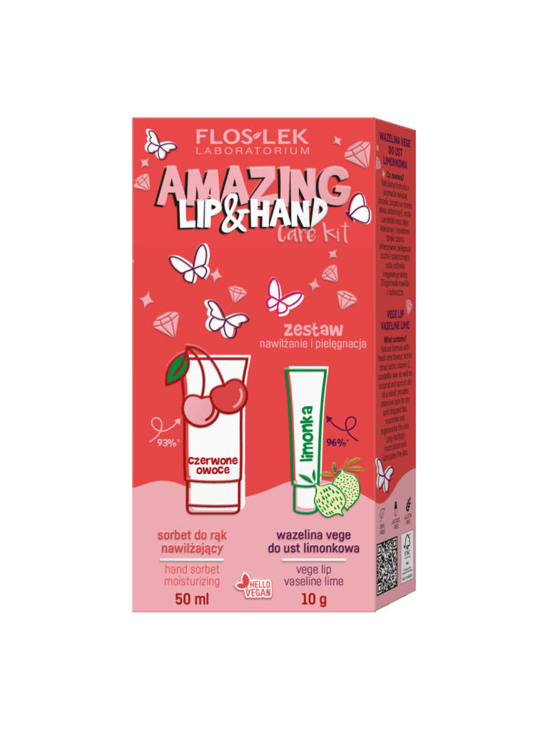 Floslek Lip & Hand Care Kit Amazing 50ml+10g, käsivoide ja huulivoide