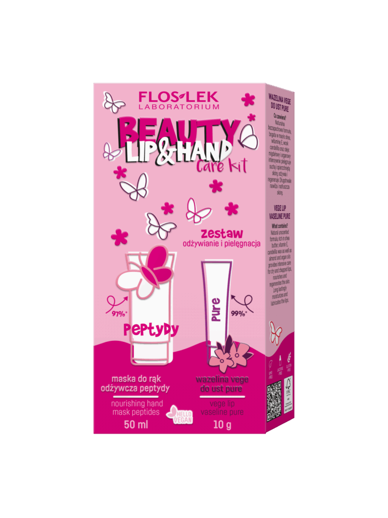 Floslek Lip & Hand Care Kit Beauty 50ml+10g, käsivoide ja huulivoide
