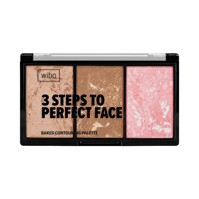 WIBO 3 Steps Baked Contouring Palette, kasvojenmuotoilupaletti