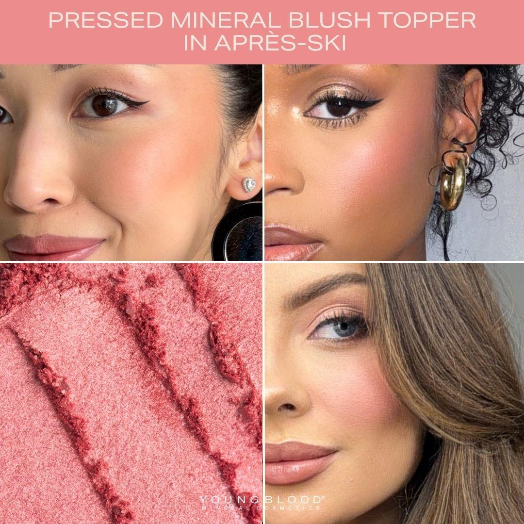 Youngblood Pressed Mineral Blush Topper Apres Ski 3g, erikoisposkipuna / -luomiväri - Image 2