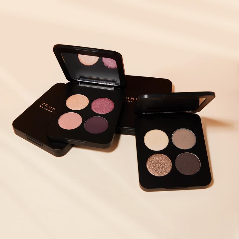 Youngblood Pressed Mineral Eyeshadow Quad, mineraaliluomiväripaletti