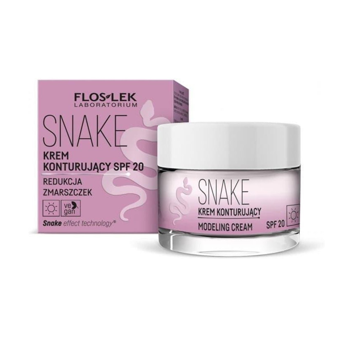 Floslek Snake Modeling Cream SPF20, ilmejuonteita rentouttava päivävoide 50ml