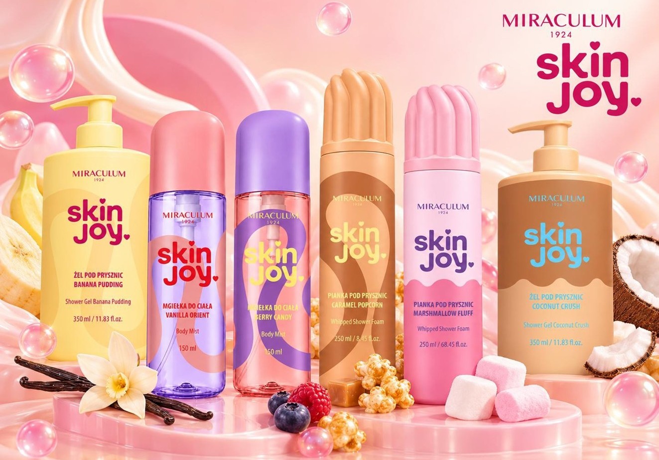 Miraculum Skin Joy Body Mist Berry Candy 150ml, vartalotuoksu - Image 3