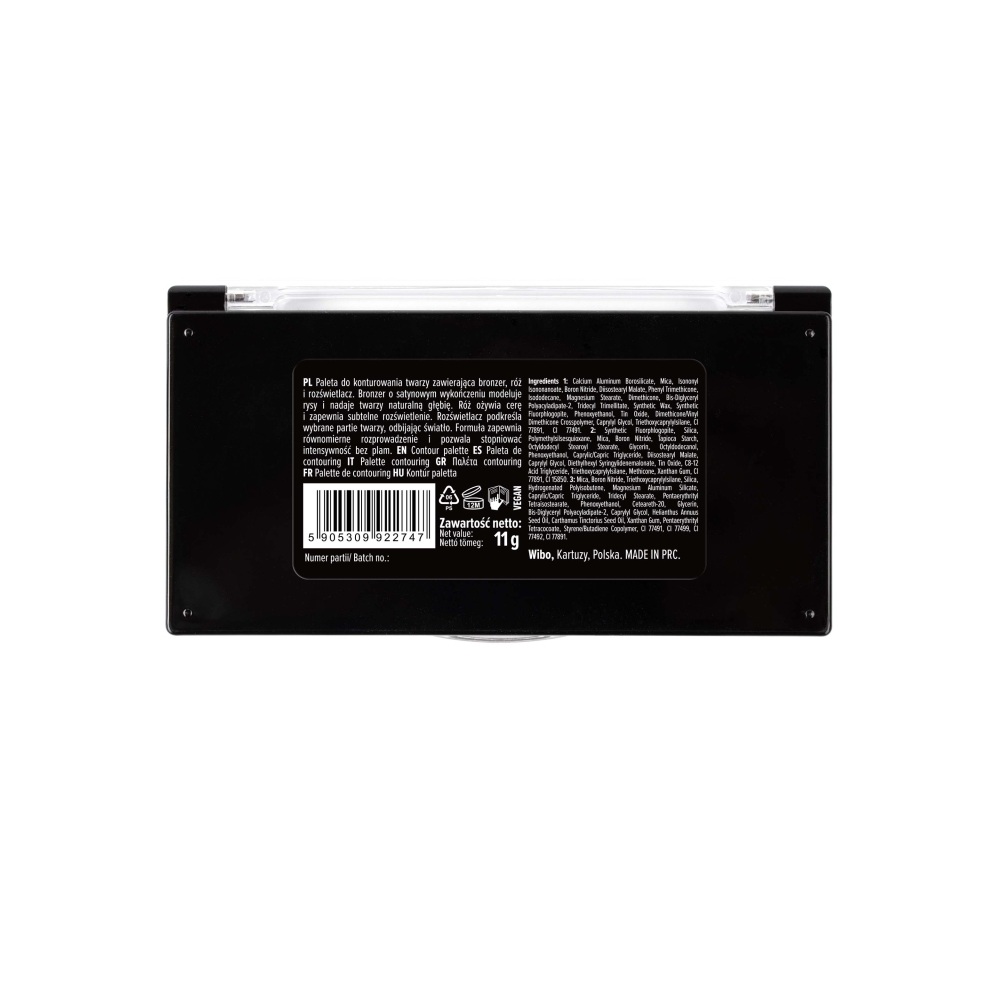 WIBO Final Touch Contouring Palette 11g, kasvojenmuotoilupaletti - Image 3