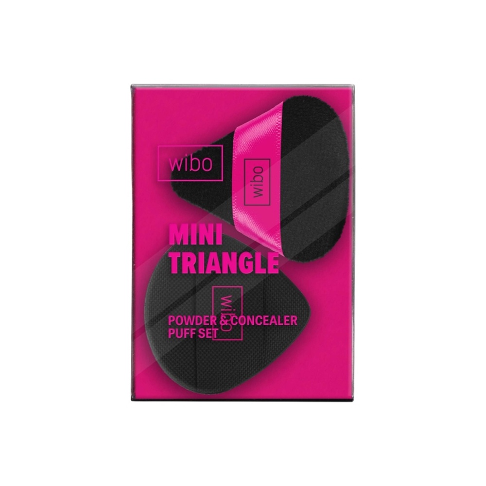 WIBO Mini Traingle Powder Puff Set, puuterivippa - Image 2