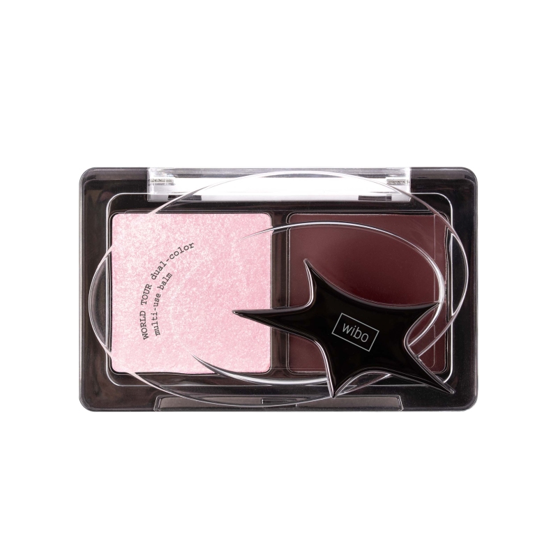 WIBO World Tour Dual-Color Multiuse Balm, korostusväri & poskipuna - Image 3