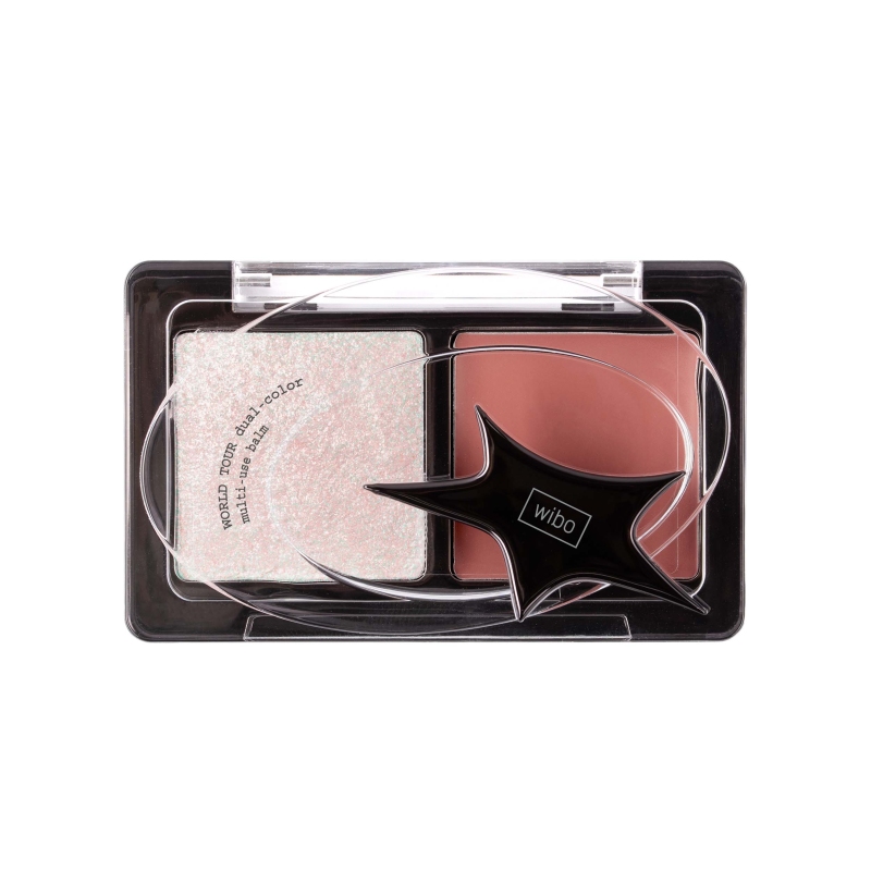 WIBO World Tour Dual-Color Multiuse Balm, korostusväri & poskipuna - Image 2